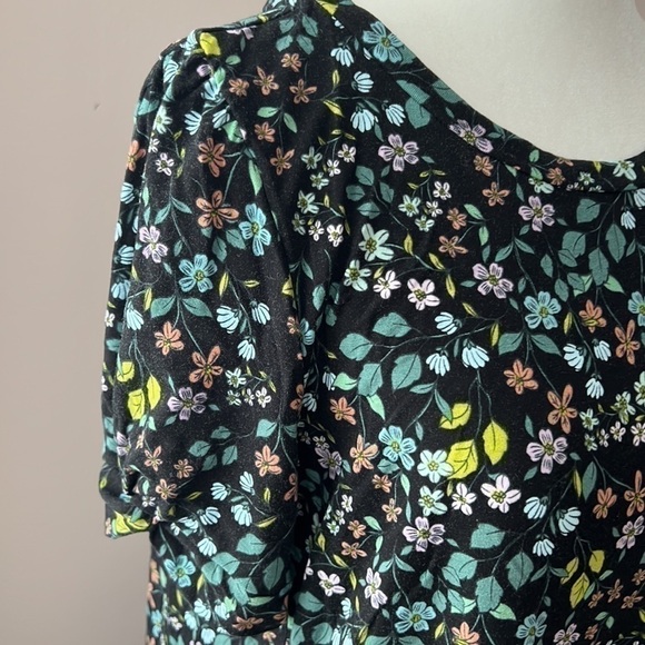 LOFT l Multi Coloured Floral Print Midi Dress - Picture 5 of 8